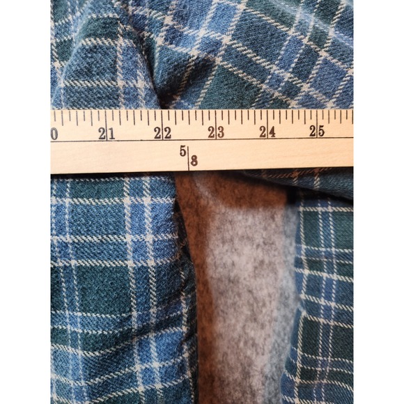 Cabelas Mens Large Flannel Button Up Shirt Jacket Shacket Size L - Picture 8 of 15